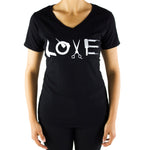 Load image into Gallery viewer, Women&#39;s V-Neck LOVE T-Shirt
